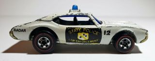 Hot Wheels Vintage Redline Olds 442 State Police Cruiser With Dome Light