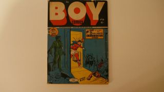 Boy Comics 30 Origin Of Crimebuster.  Iron Jaw App