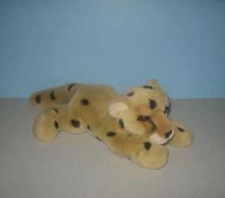 10 " Aurora A&a Plush Baby Cub Cheetah Floppy Bean Plush Cuddle Plushie