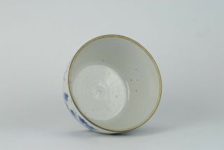 A Very Large Antique Chinese 19th C Porcelain Blue de Hue Lotus Flower Bowl 5