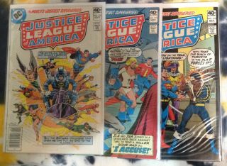 Justice League Of America 170,  172,  173 (1979) Dc Comics - Black Lightning Jla
