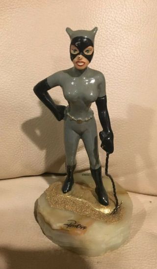 Catwoman Warner Brothers Limited Edition Ron Lee 24kt Gold Figurine/batman/1999