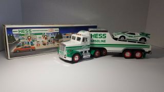 Collectible 1991 Hess Truck And Lamborghini Wind Up Racer