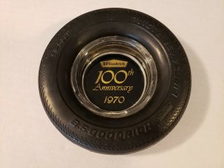 B.  F.  Goodrich Tire Ash Tray 1970 100th Anniversary Souvenir Lifesaver Radial