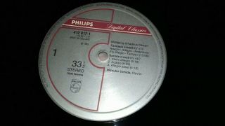 PHILIPS 412 617 - 1 DIGITAL 1984 - MITSUKO UCHIDA - MOZART 3 PIANO SONATAS LP EX, 4
