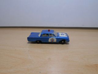 Matchbox Lesney Moko.  Ford Fairlane.  Police Car 55.  England