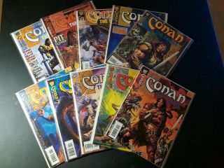 Conan The Savage Full Run - Issues 1 - 10 - Marvel Comic Books - Hard To Find