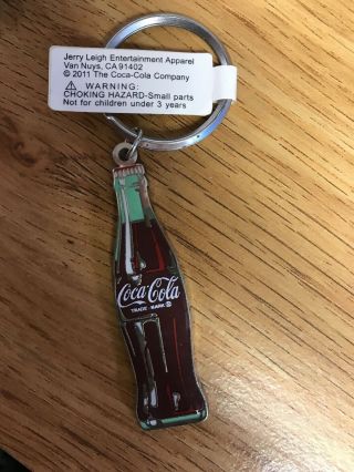 Coca Cola Key Chains Metal Bottle