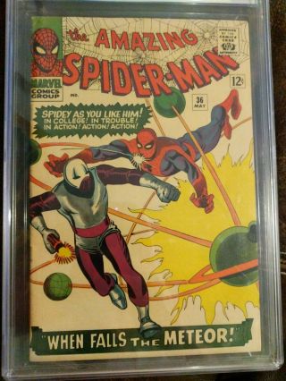 The Spiderman 36 - Cgc 6.  5 Origin And 1st Appearance Of The Looter