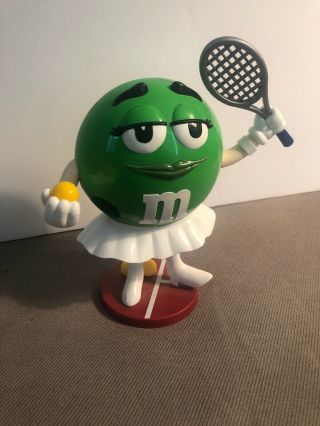 M&m Dispenser Green Tennis Player