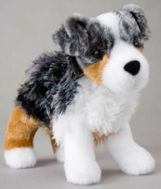 Steward Australian Shepherd Douglas Cuddle 7 " Stuffed Plush Animal Toy Dog Puppy