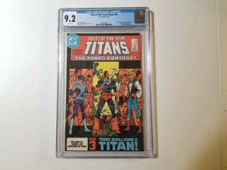 Tales Of The Teen Titans 44 Cgc Graded 9.  2