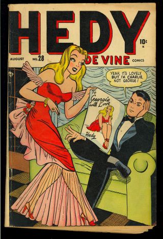 Hedy Devine Comics 28 Good Girl Teen Humor Kurtzman Marvel 1948 Vg -