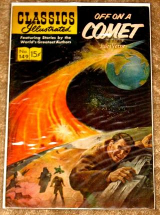 Classics Illustrated 149 Off On A Comet Fn - Vf Mid Grade Hrn 149