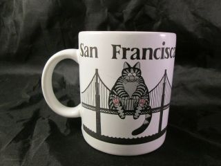 B Kliban San Franciscat Coffee Mug Gift Creations 1989