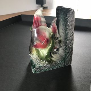 4 " X 5 " Vintage Angel Fish Ceramic Figurine