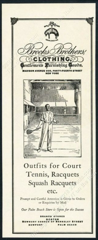 1931 Brooks Brothers Court Tennis Men 