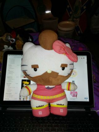 Toynami Street Fighter X Sanrio " Zangief " Hello Kitty Plush,  11 ".