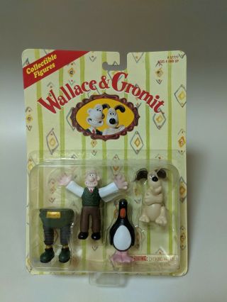 Wallace & Gromit Collectible Figures 4 - Pack Irwin Toy - - The Wrong Trousers