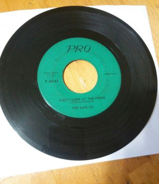 1960s Garage Punk 7 " 45 Gass Co.  Pro P - 400 First Look At The Purse