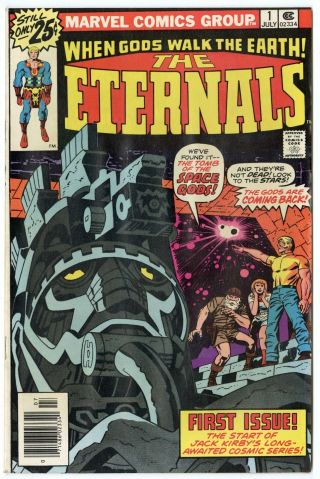Eternals 1 Vf/nm 9.  0 White Pages Jack Kirby Art Marvel 1976 L