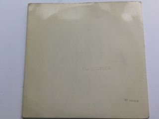 Beatles Uk Stereo White Album No 0419504 Top Opener Sleeve