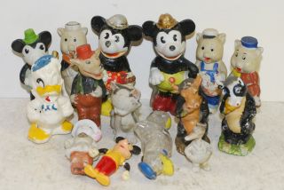 Small Group " Made In Japan " Walt Disney Figurines,  30 