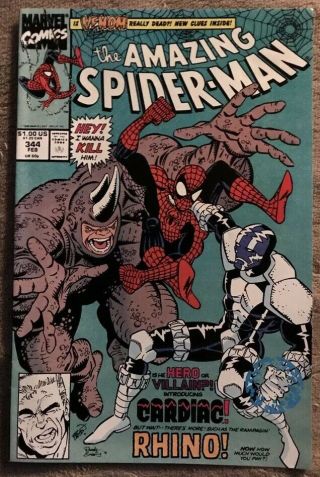 Marvel (1990) The Spider - Man 344 Key Issue 1st Cletus Kasady - Carnage Nm