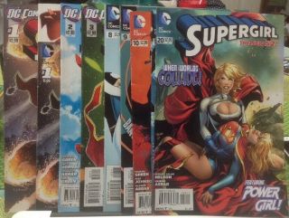 Dc Supergirl (52) 1,  2,  3,  8,  9,  10,  12,  20 Walmart Variant (9 Comics)