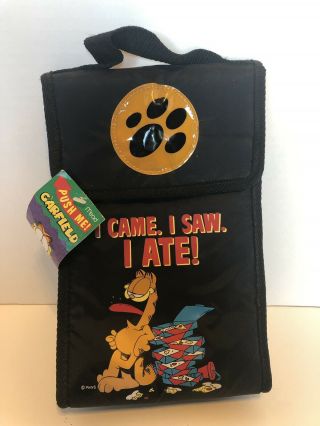 Garfield Insulated Lunch Tote,  Vintage,  With Tags,  I Came I Saw I Ate
