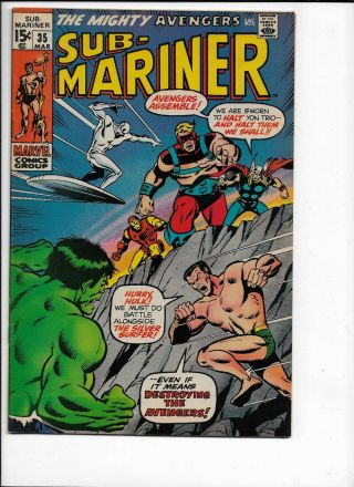 Marvel Comics Sub - Mariner 35 1st Prototype Defenders Team Mar 1971 Key Issue