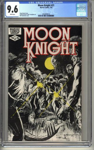 Moon Knight 21 Cgc 9.  6 Wp Nm,  Marvel Comics 7/82 Bill Sienkiewicz (vol 1)
