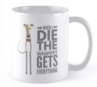 Whippet Dog Mug Gift Whippet Lover Birthday Present Cup Merchandise Tea Coffee
