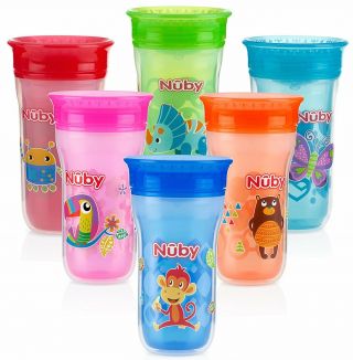 Baby Feeding - Nuby - 360 Degree Printed Insulated Wonder Cup 1 - Only Vary Color