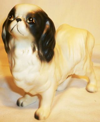 Vintage Ucagco Dog Ceramic Figurine Japan Japanese Spaniel