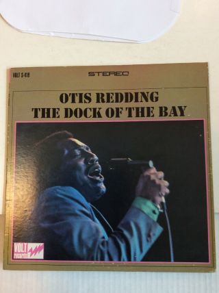 Otis Redding Dock Of The Bay S - 419 Volt Records Stereo 1st Pr.  Lp 1968 Album