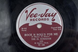 The El Dorados - Soul Vee - Jay 78 Rpm - Rock N Roll 