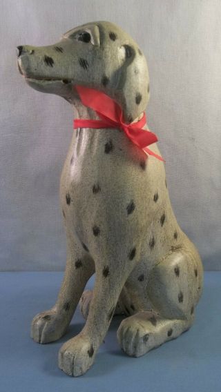 Folk Art Dalmatian Dog Statue
