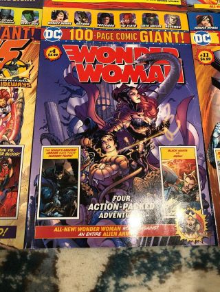Walmart - DC 100 - PAGE GIANT Batman,  Superman 11,  Titans,  Flash,  WW,  ST 4 3