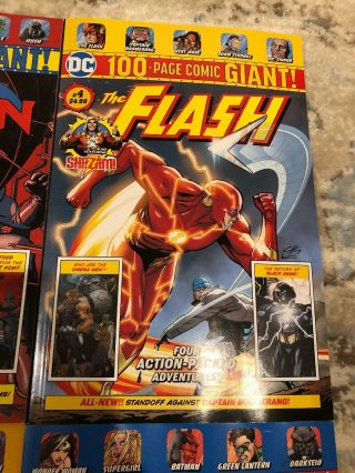 Walmart - DC 100 - PAGE GIANT Batman,  Superman 11,  Titans,  Flash,  WW,  ST 4 5