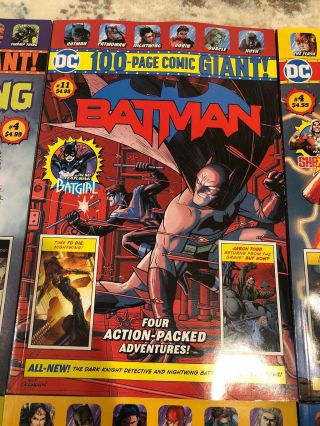 Walmart - DC 100 - PAGE GIANT Batman,  Superman 11,  Titans,  Flash,  WW,  ST 4 6