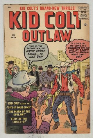 Kid Colt Outlaw 87 November 1959 Vg