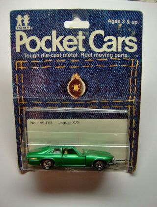 Vintage 1978 1/67 Tomy Pocket Cars Jaguar Xjs No.  199 - F68 Nos