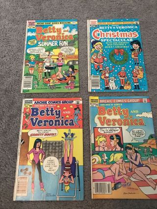 Betty And Veronica,  Archie Comics Group Comic Books,  Set Of 4