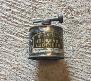 Vintage Standard Household Lubricant Oil Can Empty