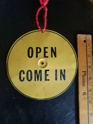 Early Open Come In And Will Return At - 6 " Metal Flip Sign For Door Window Shop