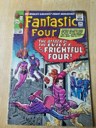 Fantastic Four Vol.  1 36 Marvel First 1st Appearance Medusa & Frightful Four