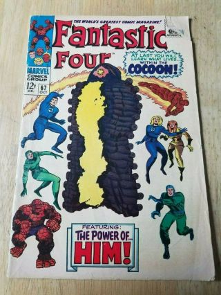 Fantastic Four 67 Vol 1 Lower Grade 1st First Appearance Of Him (adam Warlock)