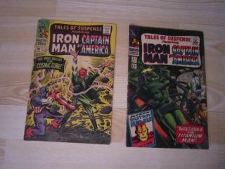 Tales Of Suspense 80 And 81 - 1966 Classic Red Skull Cover F/vf