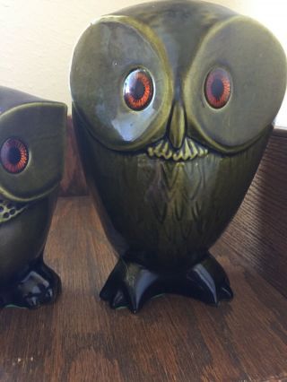 Vintage Ceramic Owl Figurine,  Circa 1950 